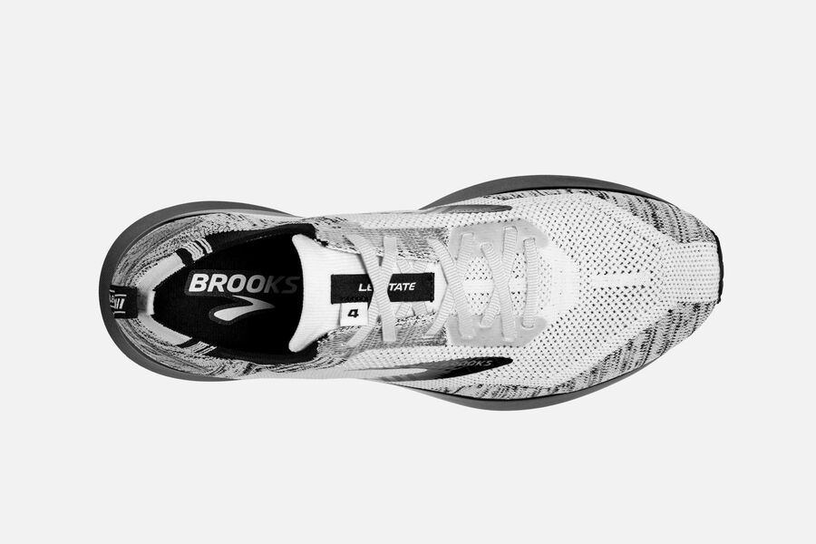 Levitate 4 Road Brooks Running Shoes NZ Womens - White/Black - TKIORE-213